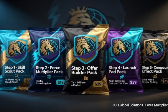 The C3H Force Multiplier Method: A Step by Step System for Turning Any Skill Into Income With AI
